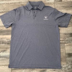 Mens Top Golf, Golf Polo Shirt, like new. Size L, color is a pretty blue/gray.
